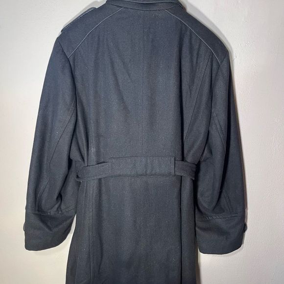 Long Peacoat Style sz 3X Giacca Gallery woman Black wool blend - Picture 4 of 10